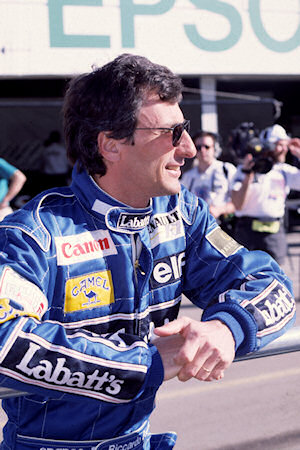 The legendary Italian racer Riccardo Patrese